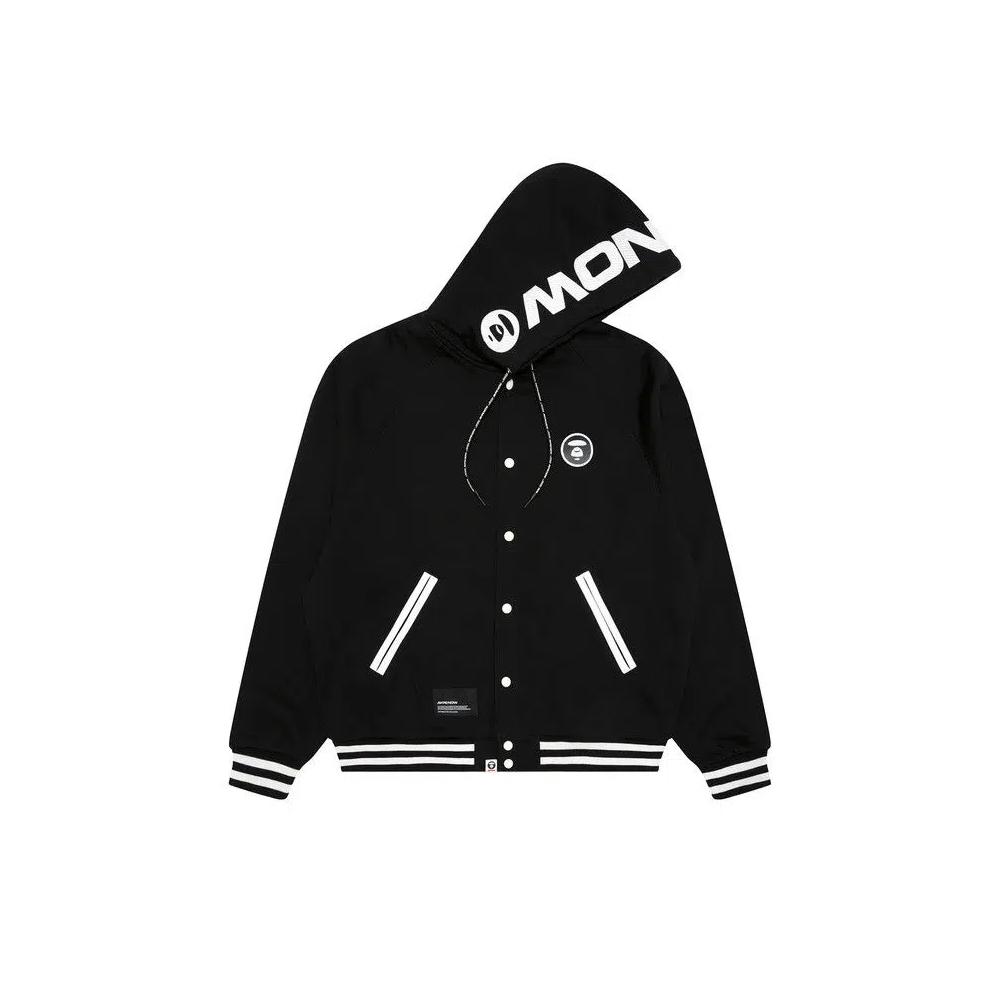 Свитеры AAPE Now Moonface Zip Up Sweater 'Black' 1
