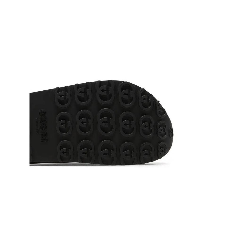 Сандалии Gucci Sandal 'Interlocking G - Dark Grey Khaki' 5