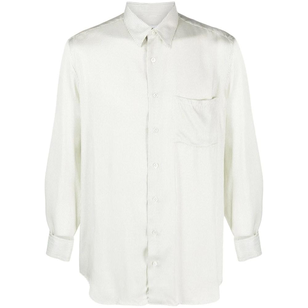 stripe-pattern classic-collar shirt 1