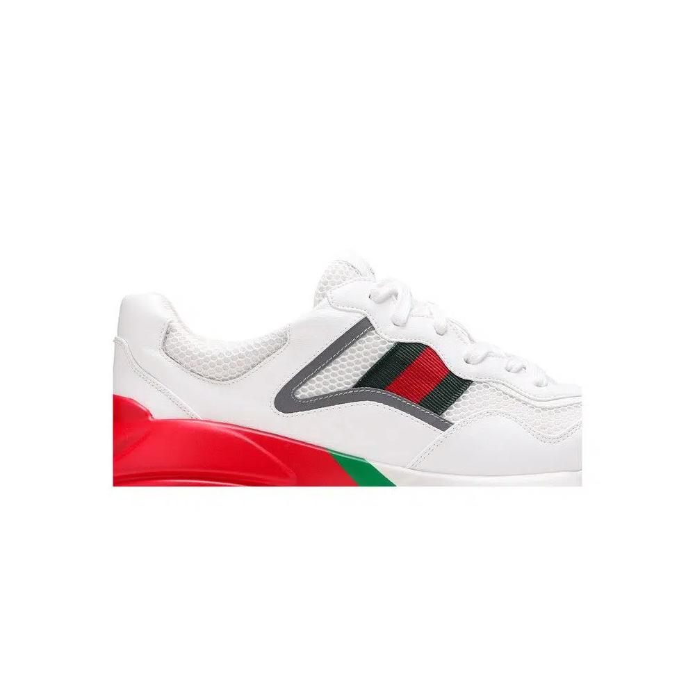 Кроссовки Gucci Rhyton 'White Red Green Reflective' 2