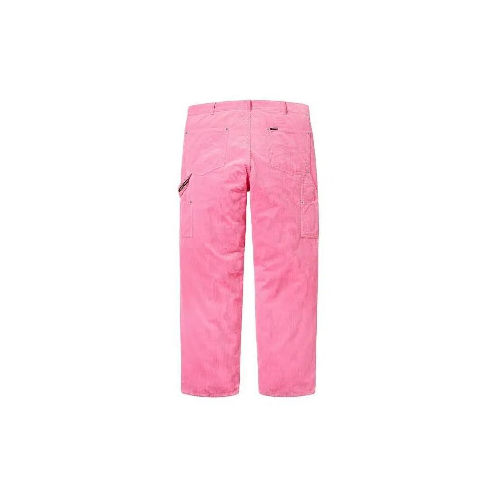 Брюки Supreme Wide Wale Corduroy Painter Pant «Pink» 2