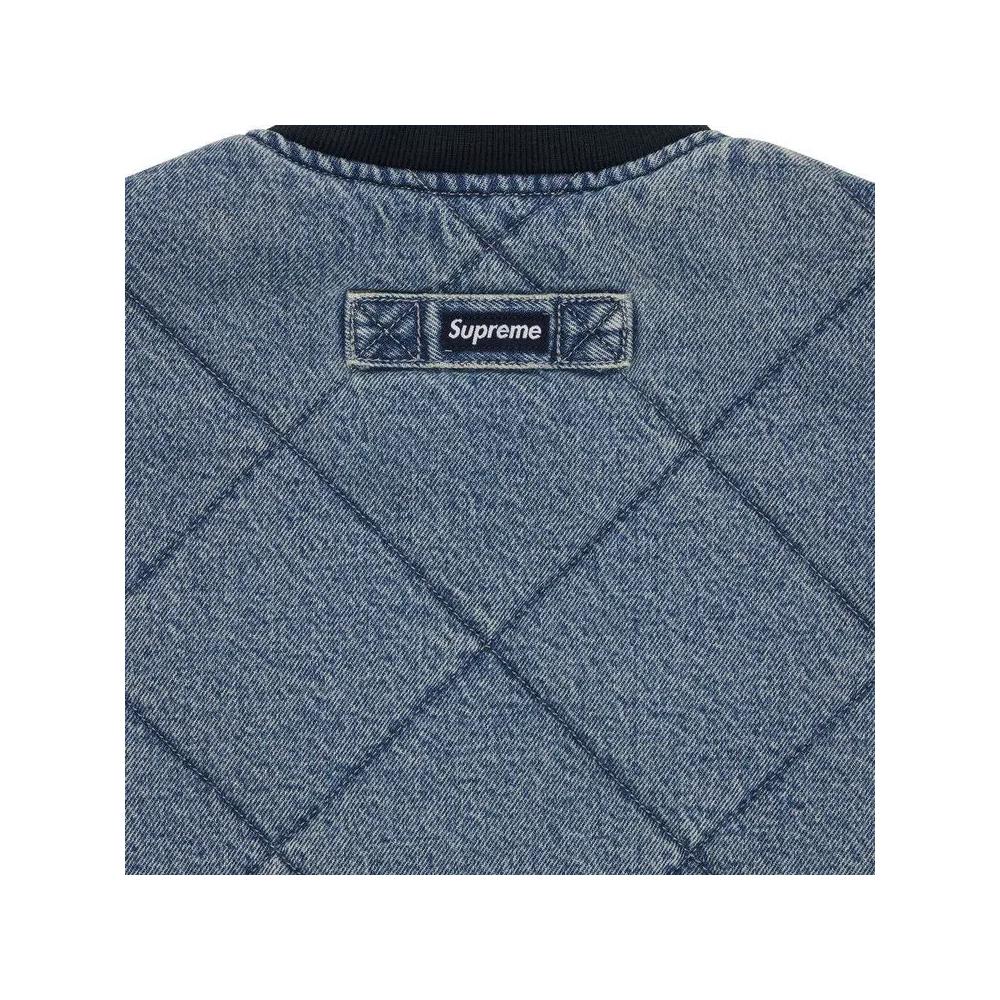Верхняя одежда Supreme Zip-Off Sleeve Quilted Bomber Jacket 'Denim' 3