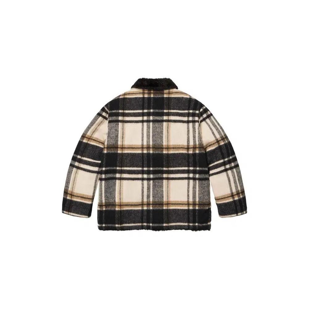 Coats Supreme Plaid Car Coat 'Кремовый' 2