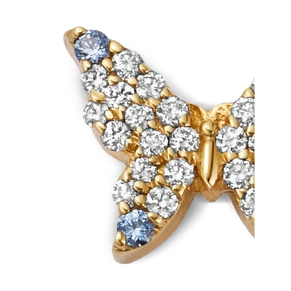 Подвеска Butterfly из желтого золота с сапфирами и бриллиантами 2