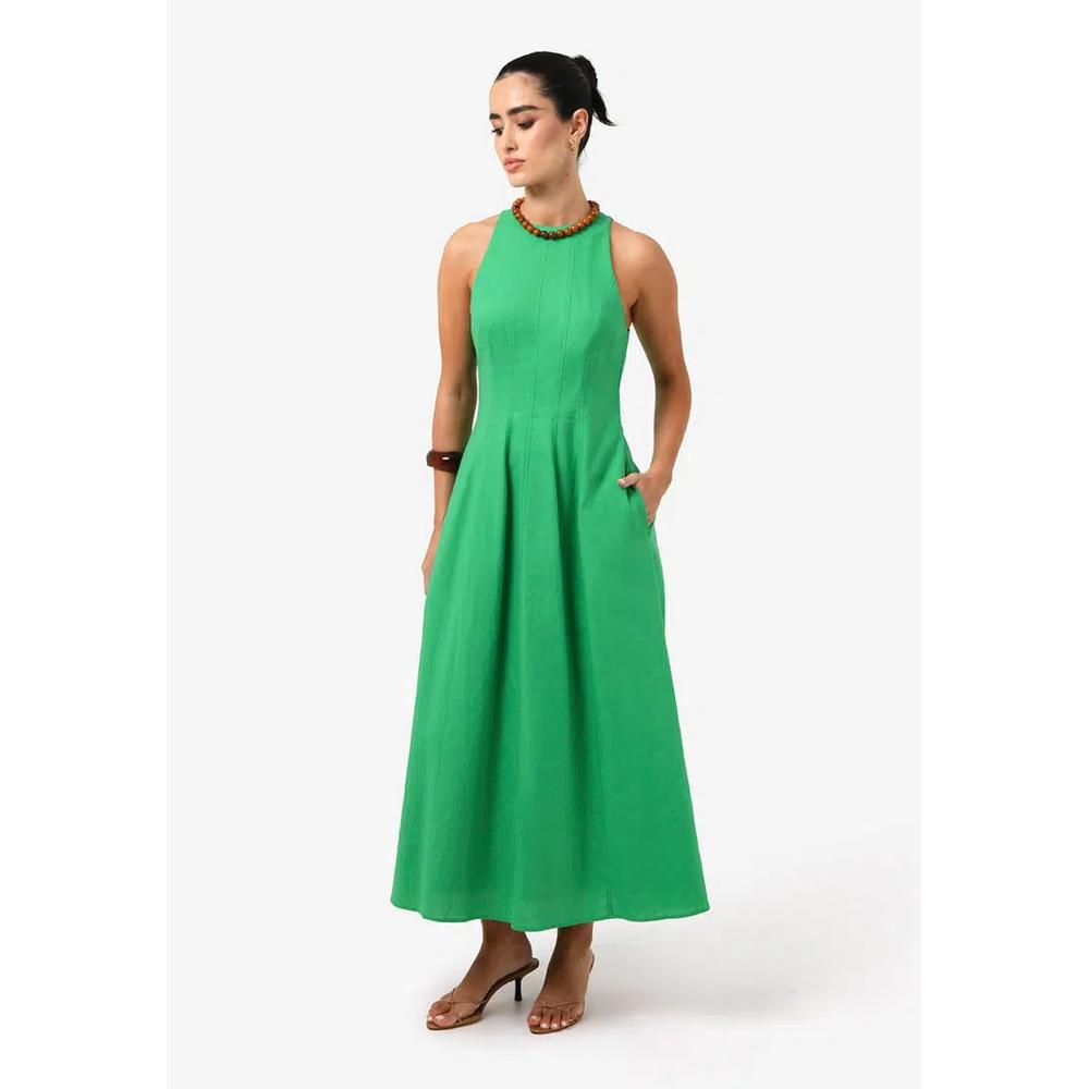 Платье Tory Linen Blend Panel Dress 4