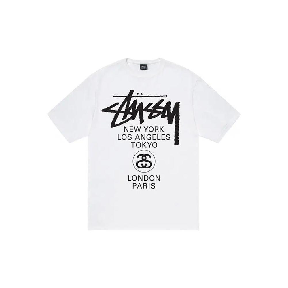 Футболка Stussy World Tour Tee 'White' 1