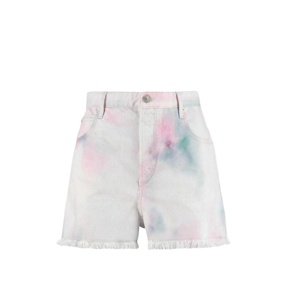tie-dye frayed shorts 1