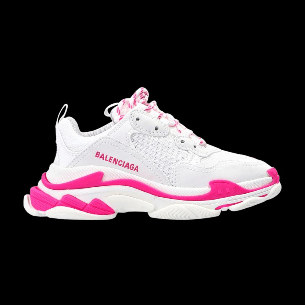 Кроссовки Balenciaga Triple S 'White Fluo Pink' 1