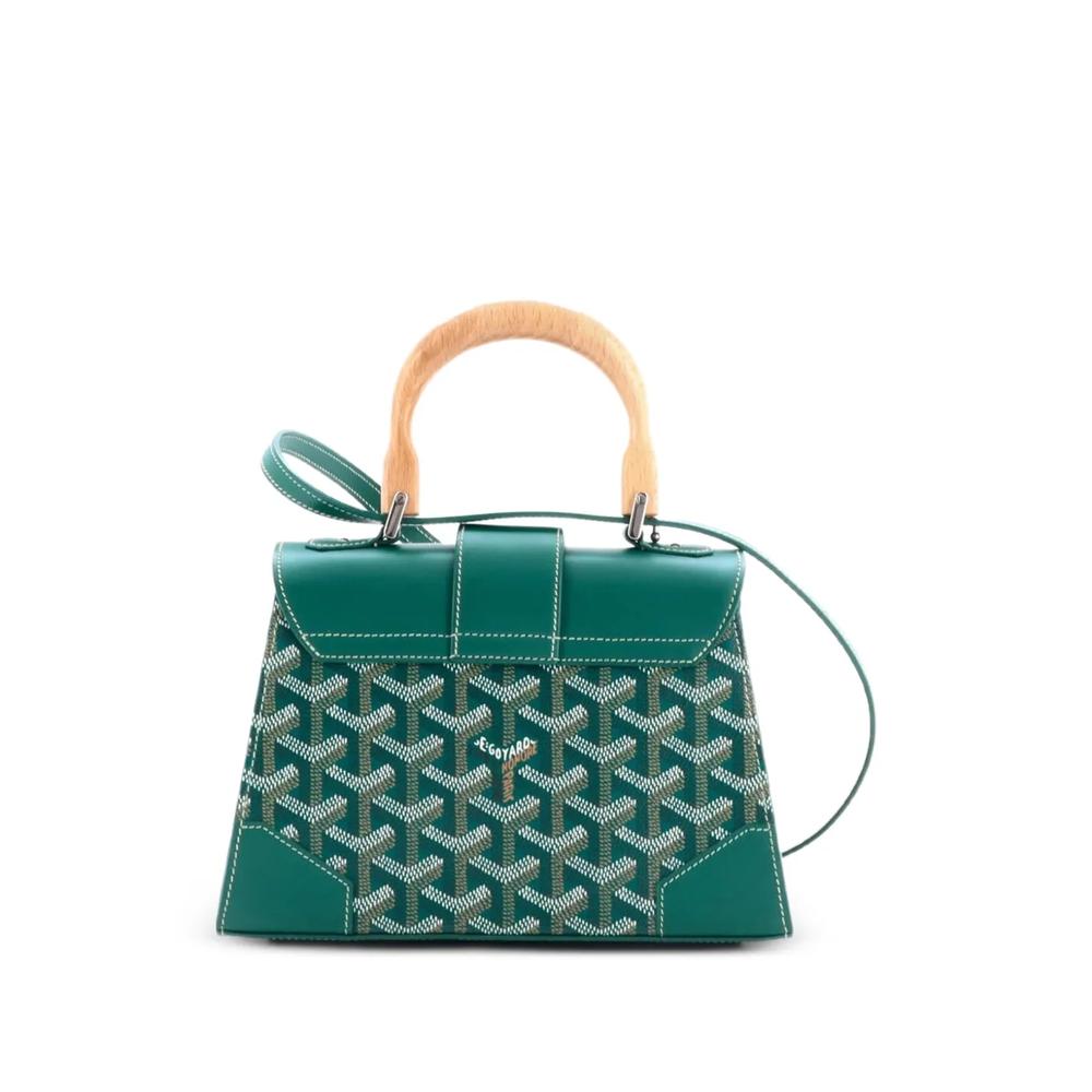 Сумка-сэтчел Structured Saigon Top Handle Bag Coated Canvas with Leather размера мини 2