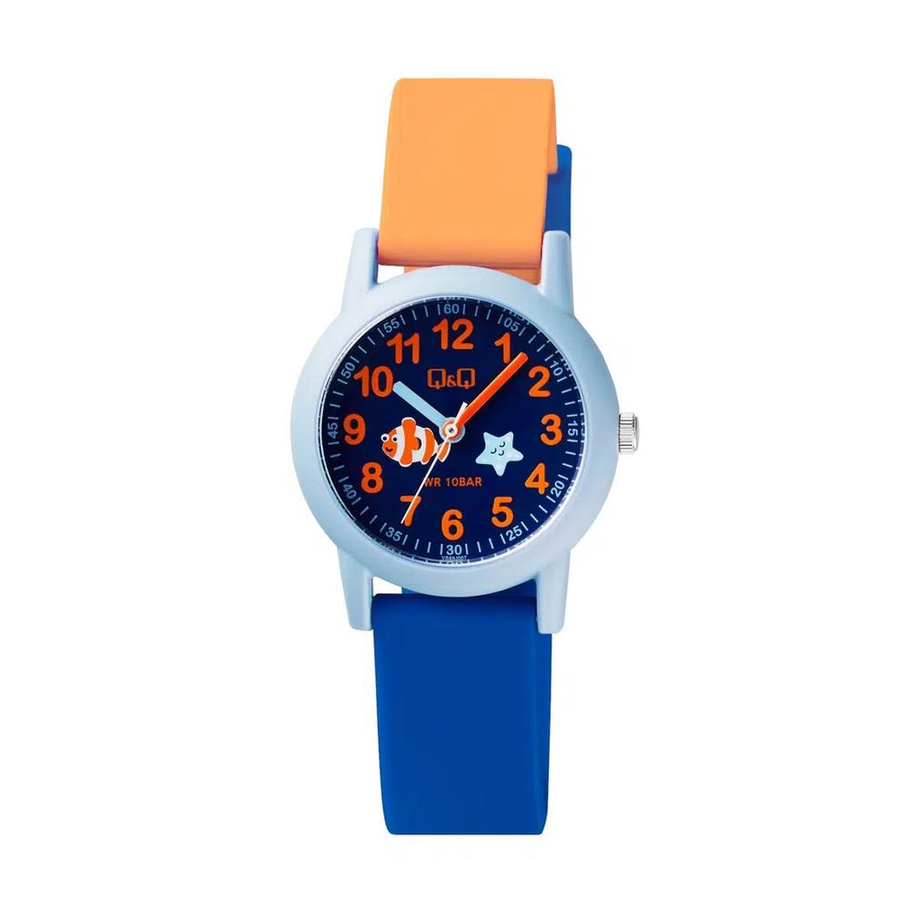 Часы Citizen VS49J007Y, детские аналоговые, с синим резиновым ремешком 1