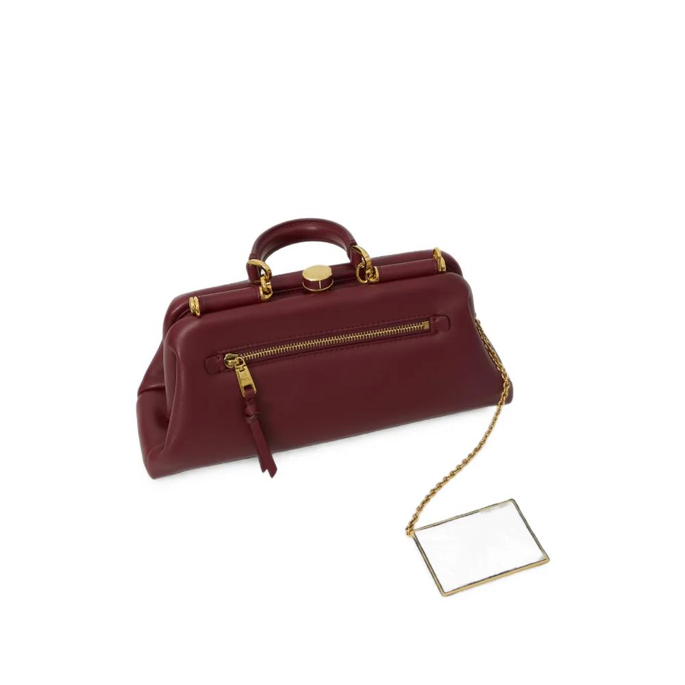 logo-print leather shoulder bag 3