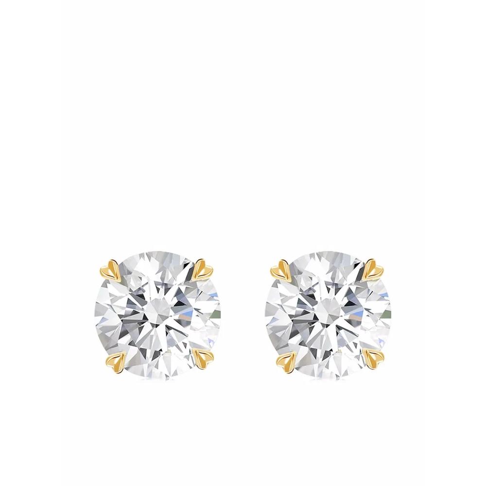 Серьги-гвоздики из желтого золота с бриллиантами Windsor 1.20ct 1