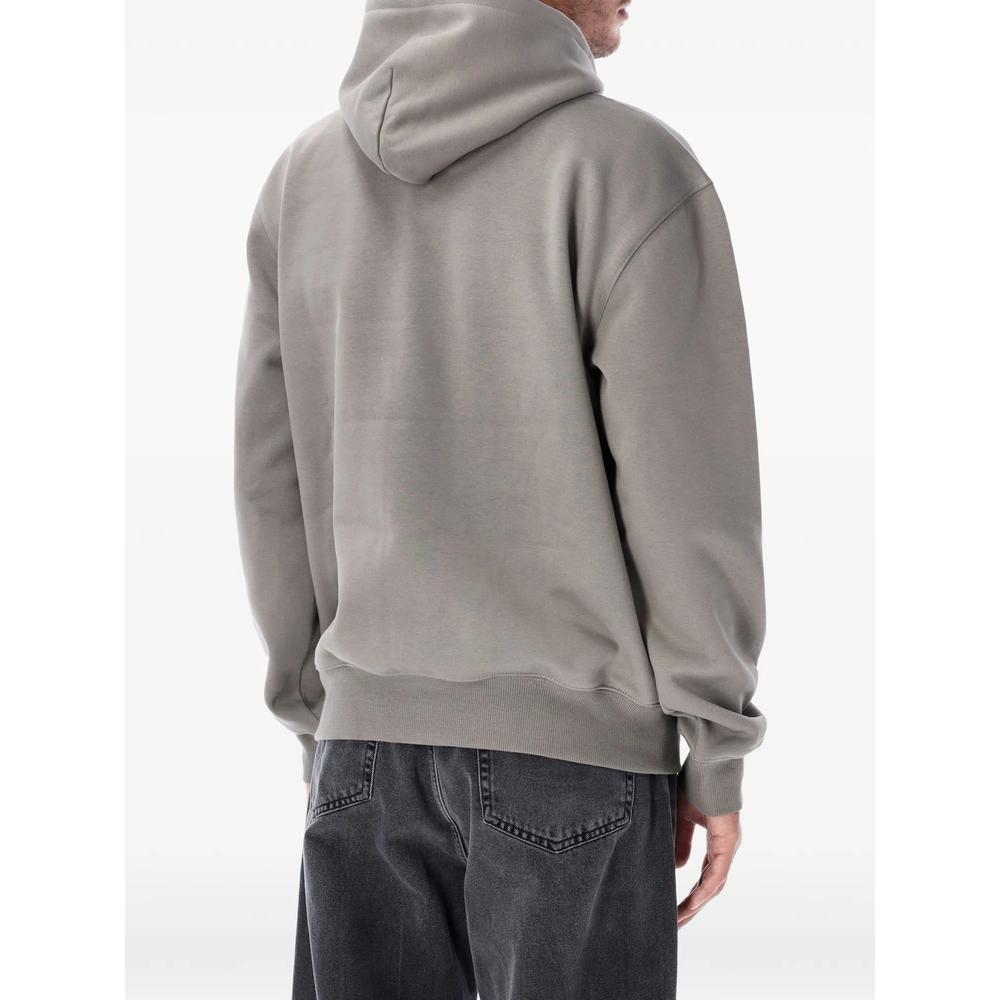 logo-embroidered drawstring hoodie 2