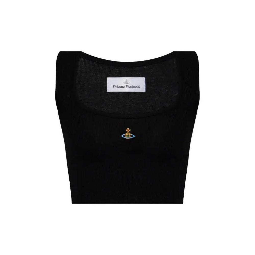 Трикотаж Vivienne Westwood Cropped Rib Vest 'Black' 1