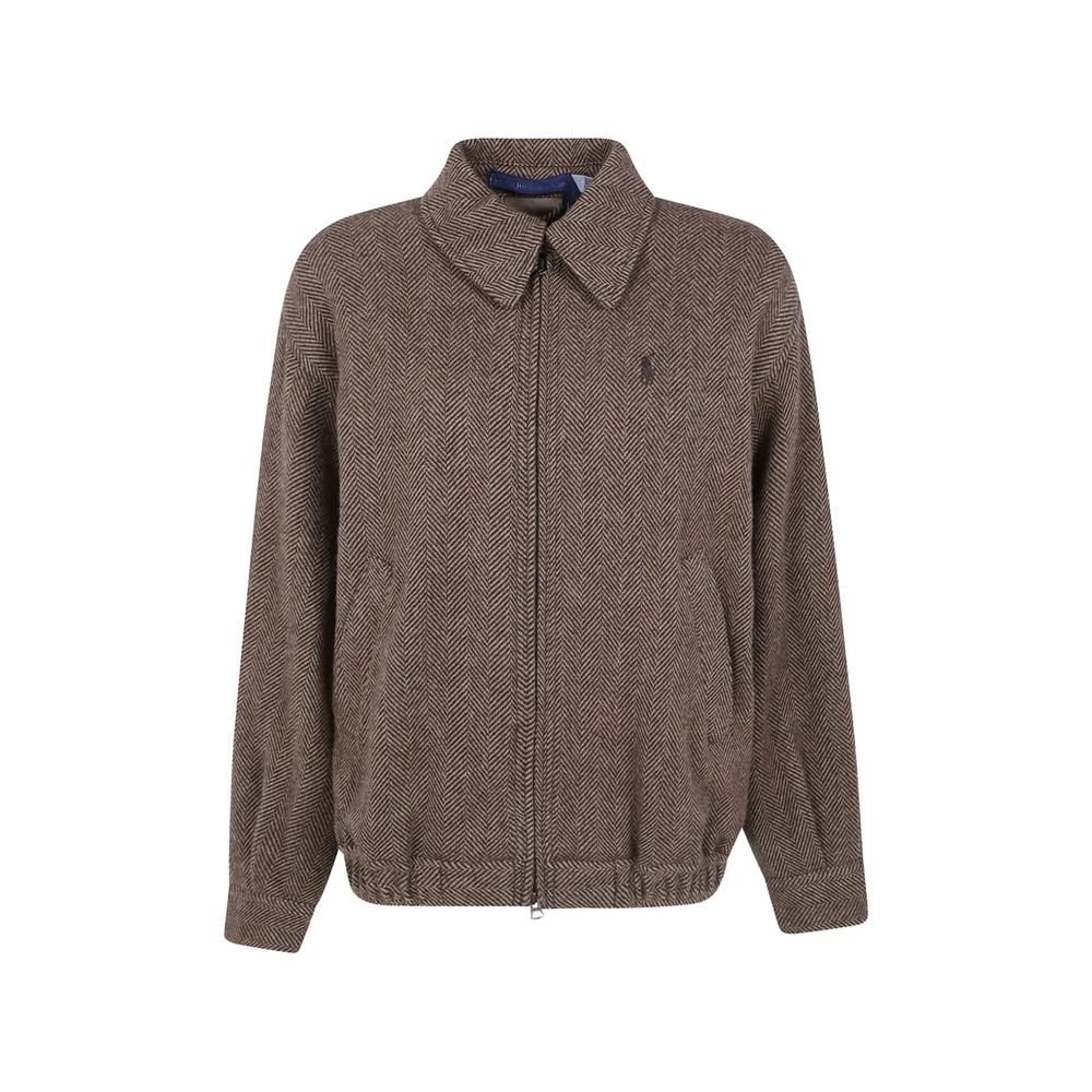 Шерстяная куртка с узором в елочку 1