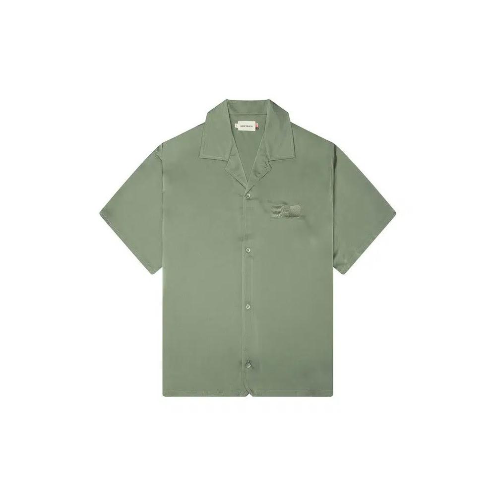 Рубашки на пуговицах Honor The Gift Satin Chest Logo Camp Collar «Sage» 1