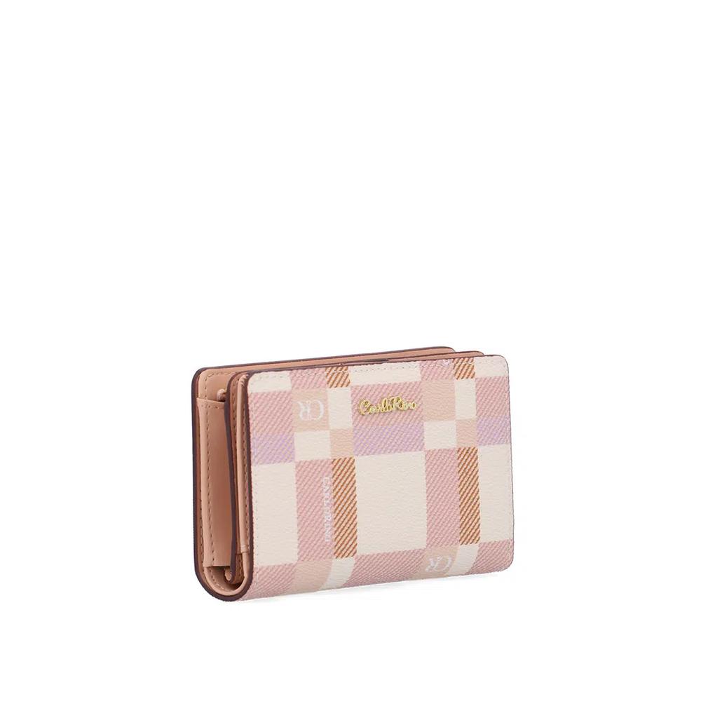 CR Dainty Check двухслойный короткий кошелек II, персиковый 3