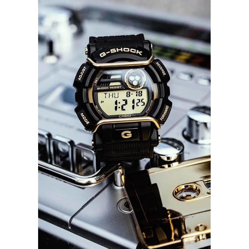 Мужские цифровые часы GD-400GB-1B2 с черным смоляным ремешком 4