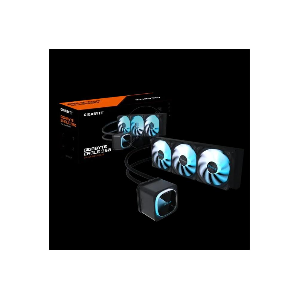 GIGABYTE EAGLE 360 360mm ARGB водяное охлаждение - Black черный 5