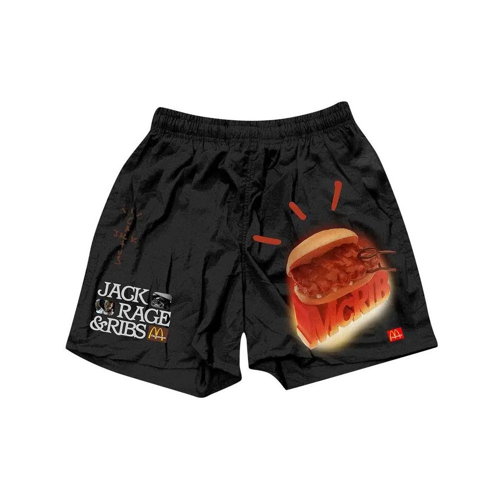 Cactus Jack от Travis Scott x McDonald's McRib Шорты 'Black' 1