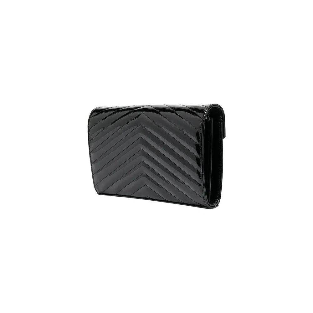 Сумки через плечо Saint Laurent Monogram Chain Wallet 'Неро' 2