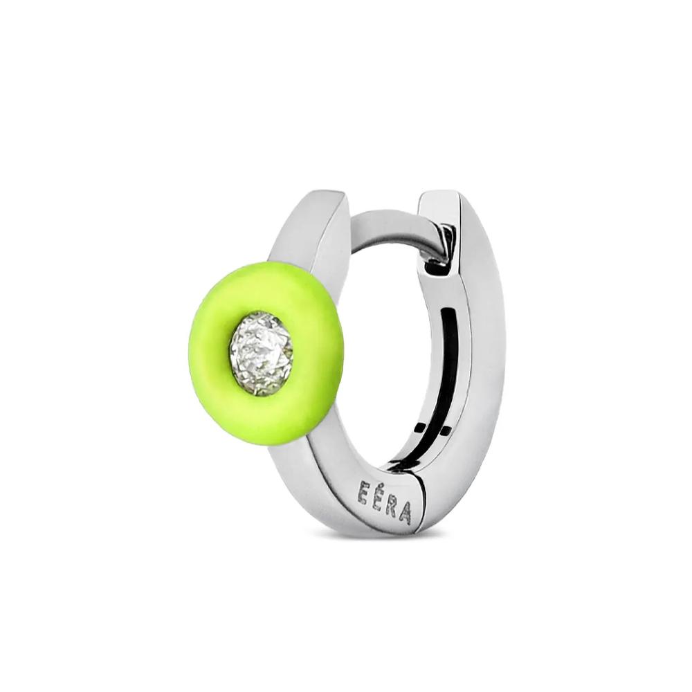 Серьга Mini Roma из белого золота с бриллиантами 1