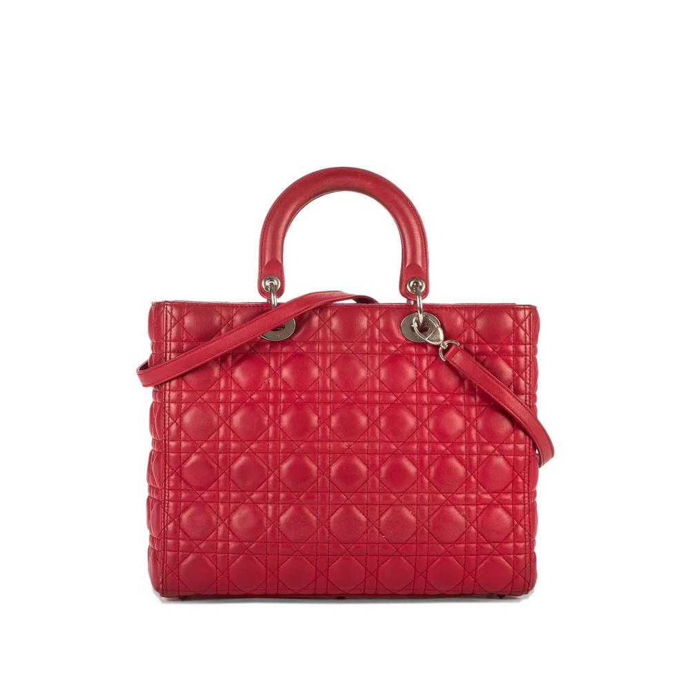 Большая стеганая сумка Lady Dior 2