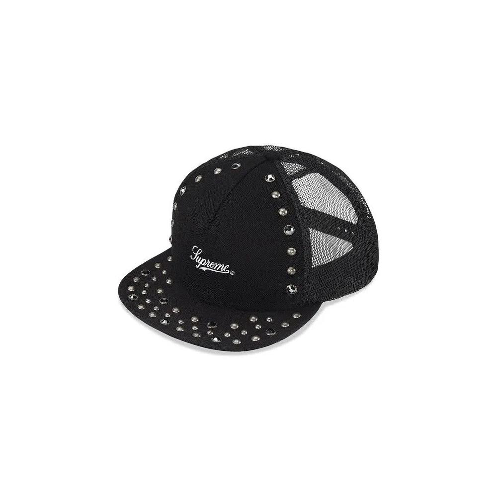 Головные уборы Supreme x B.B. Simon Studded Mesh Back 5-Panel 'Black' 1