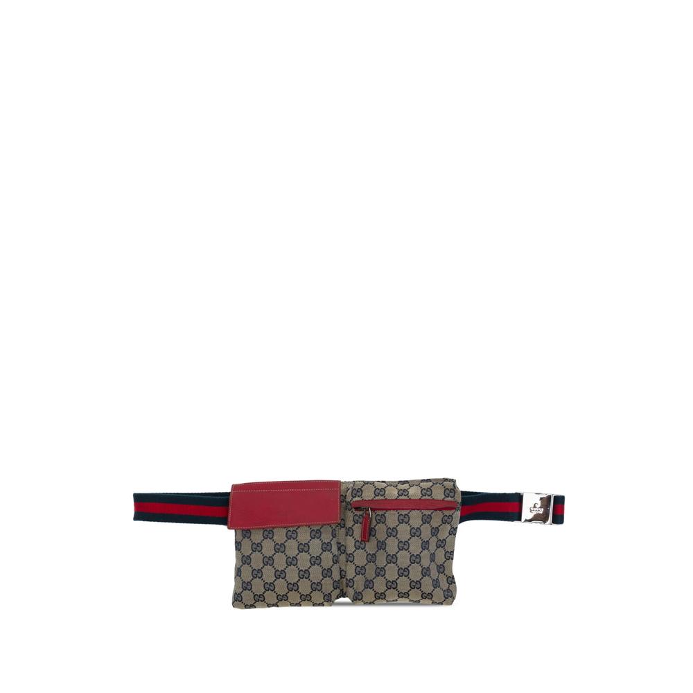 2000-2015 GG Canvas Web Double Pocket belt bag 1