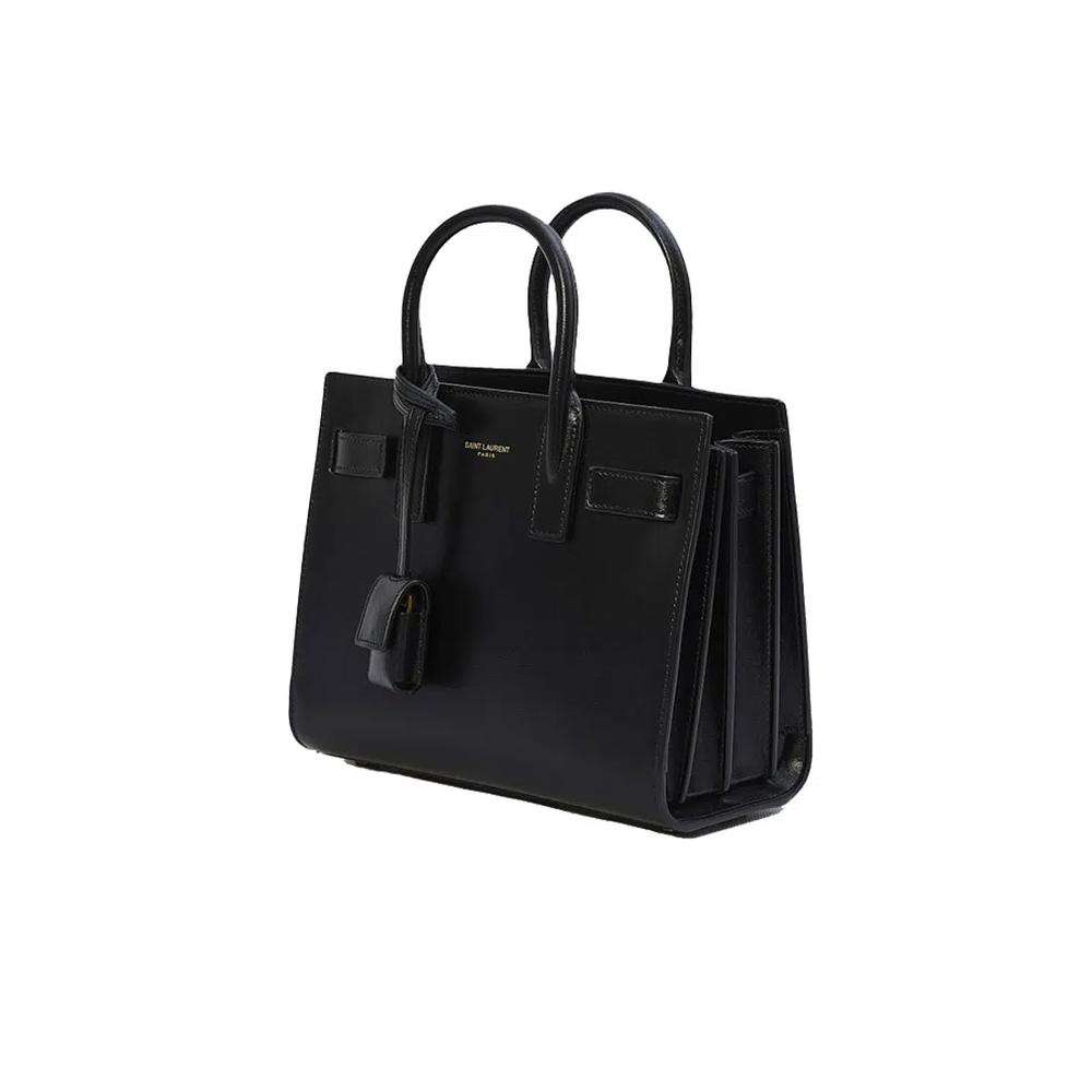 YSL Sac De Jour Nano из телячьей кожи, черный 39203502G9W 2