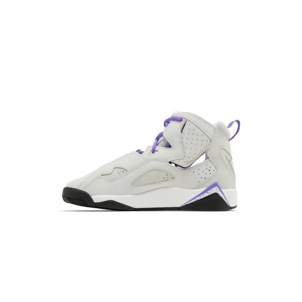 Кроссовки Air Jordan True Flight GS 'Base Grey Purple Venom' 3