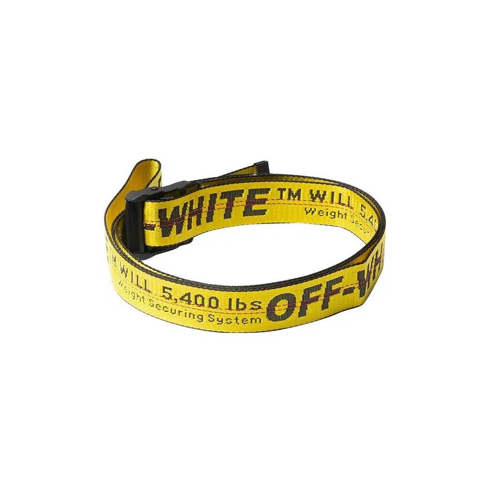 Ремни Off-White Classic Industrial Belt 'Yellow/Black' 2