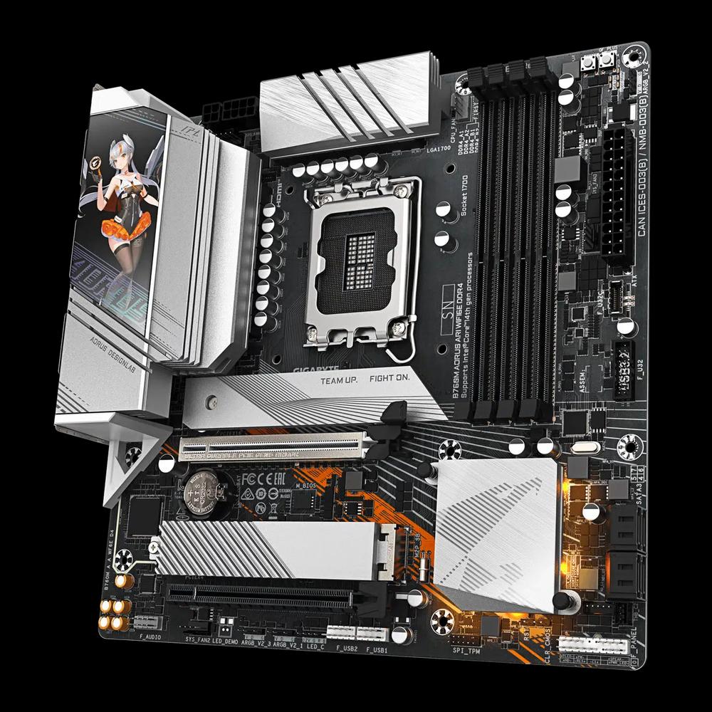 GIGABYTE AORUS B760M ARI WIFI6E DDR4 видеокарта 4