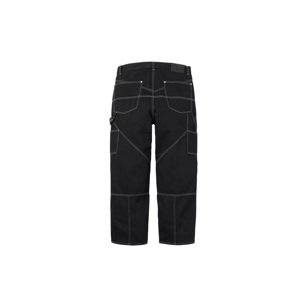 Джинсы Supreme Contrast Stitch Double Knee Painter Jean 'Black' 2