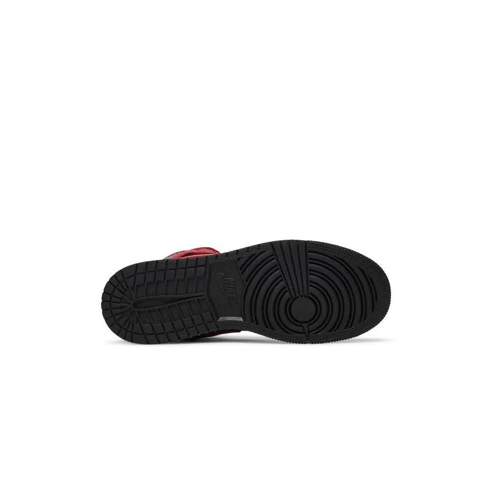 Кроссовки Air Jordan 1 Mid GS 'Black Gym Red' 4