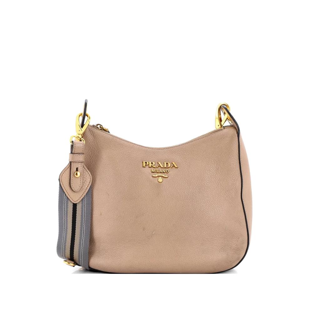 Сумка через плечо Striped Strap Zip Hobo Vitello Daino Medium 1