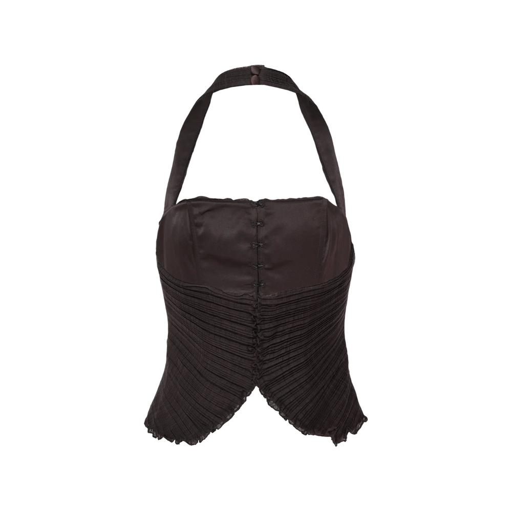 plissé halterneck top 2