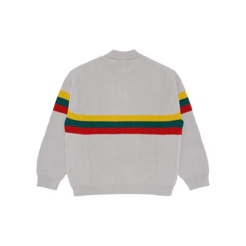 Поло Supreme Small Box Polo Sweater 'Серый' 2