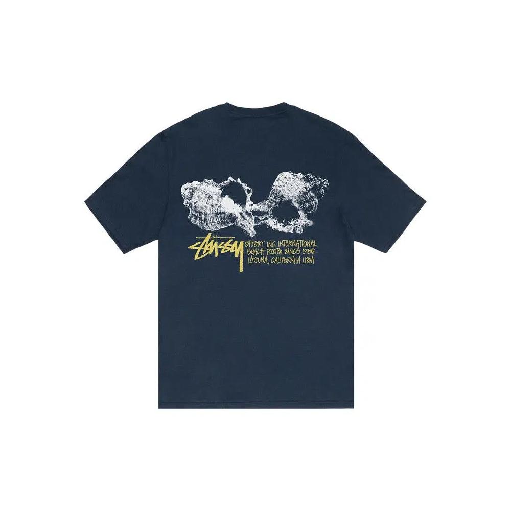 Футболки с коротким рукавом Stussy Shells Tee 'Navy' 2