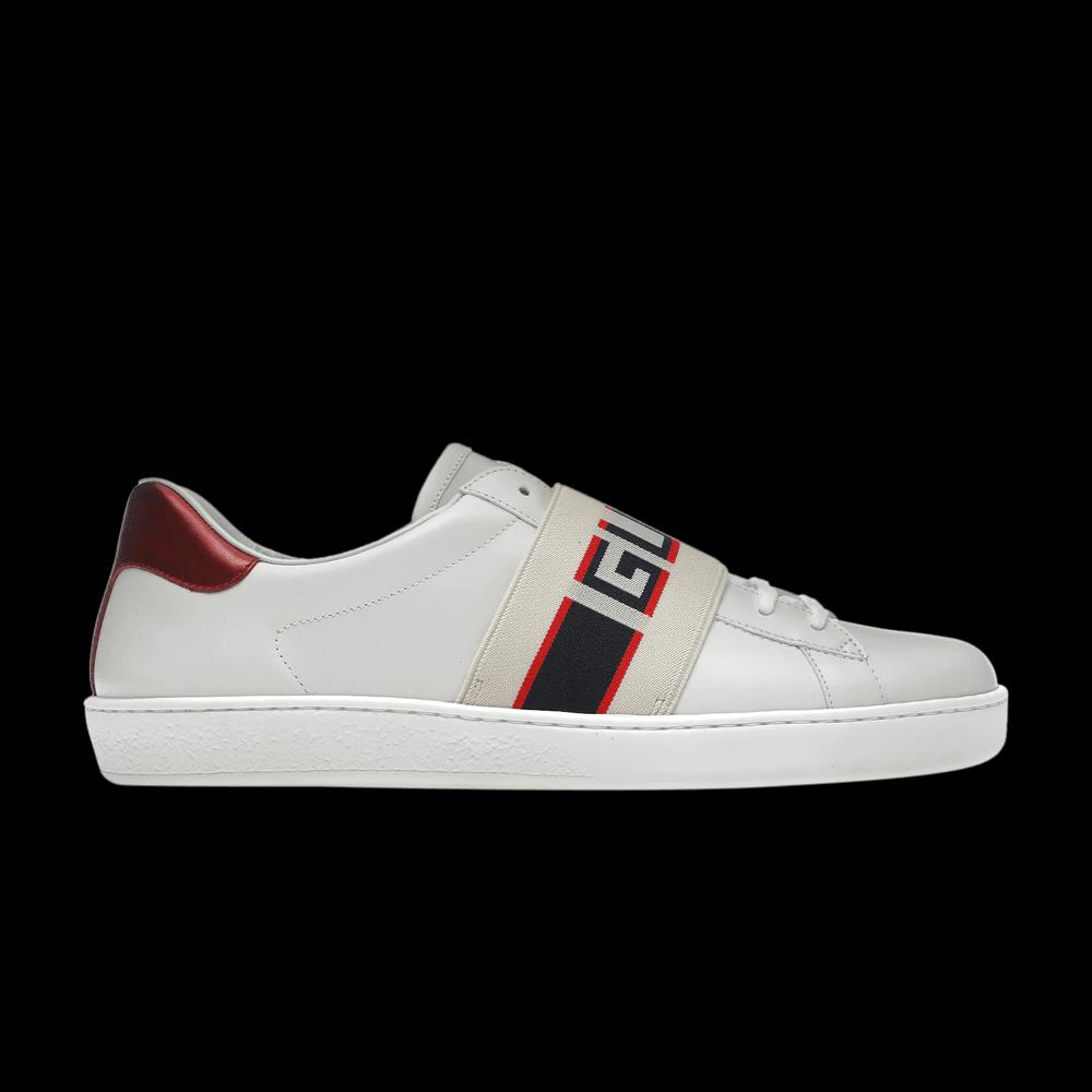 Кроссовки Gucci Ace Stripe «White Red Black» 1