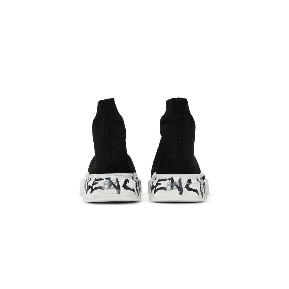 Кроссовки Balenciaga Speed 2.0 Sneaker 'Worn-Out Graffiti - Black' 6
