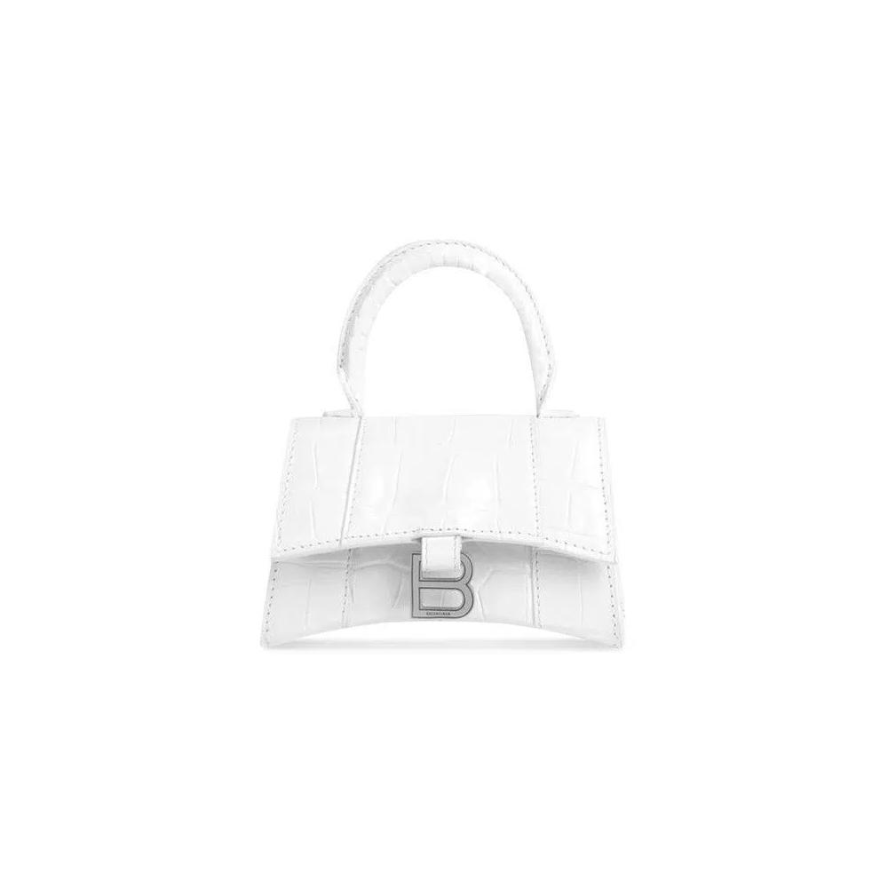 Сумки Top Handles Balenciaga Hourglass Mini Top Handle «Белый» 1