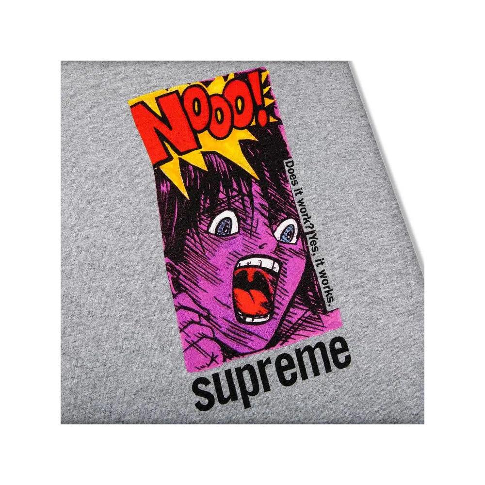 Футболки Supreme Does It Work Tee 'Серый с эффектом меланж' 2
