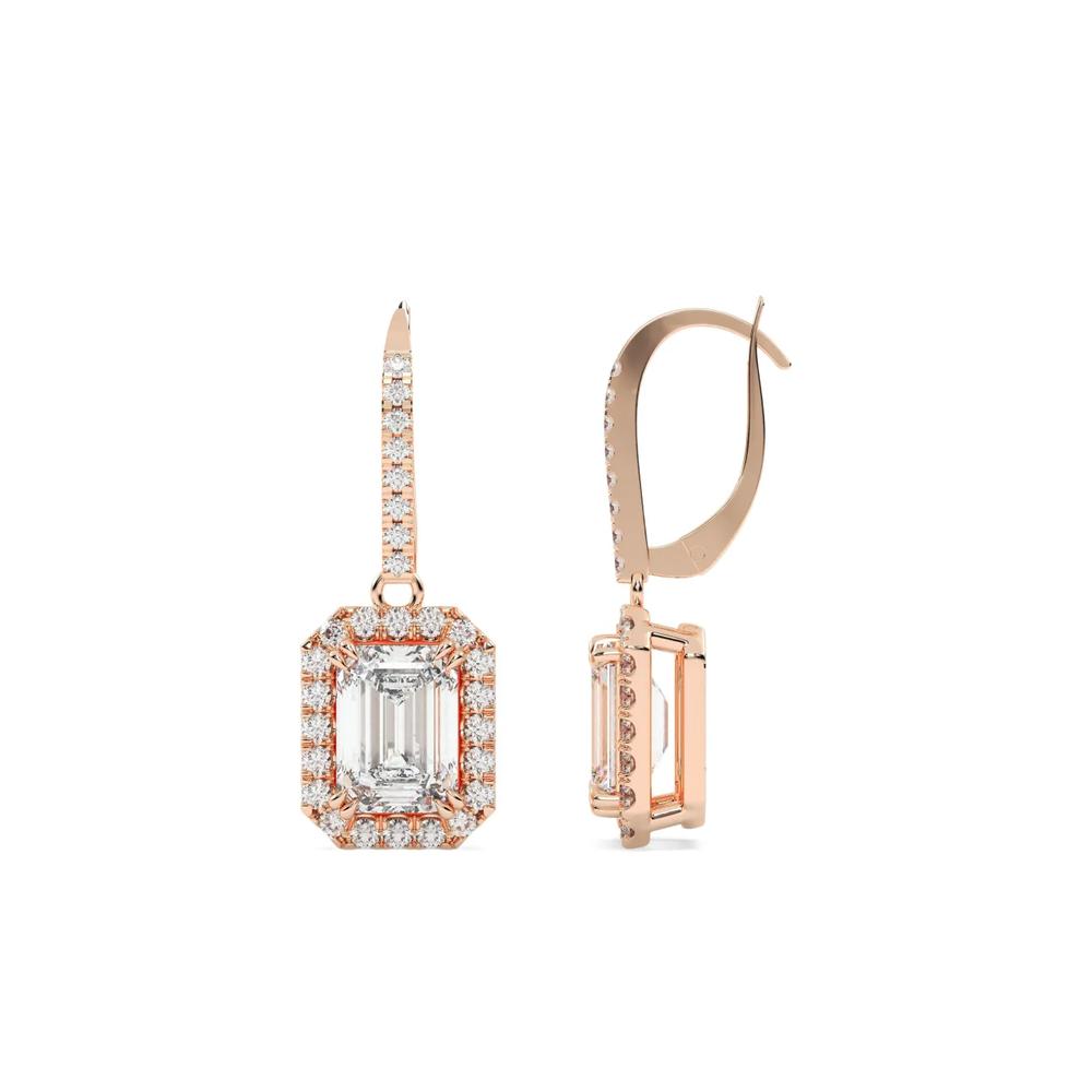 Серьги из розового золота 2