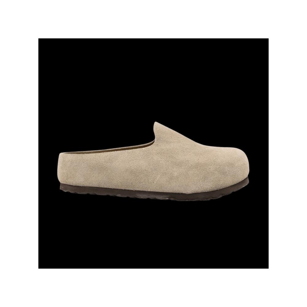 Сабо Birkenstock Amsterdam Wrapped Suede 'Таупе' 1