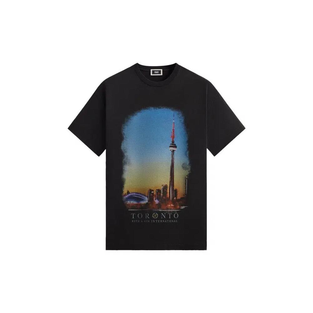 Футболки Kith Toronto Skyline Vintage Tee 'Black' 1