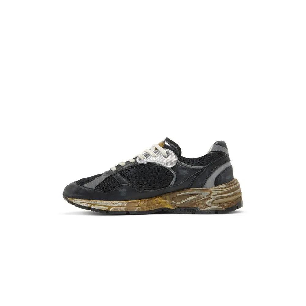 Кроссовки Golden Goose Dad-Star 'Черный Серебряный' 3