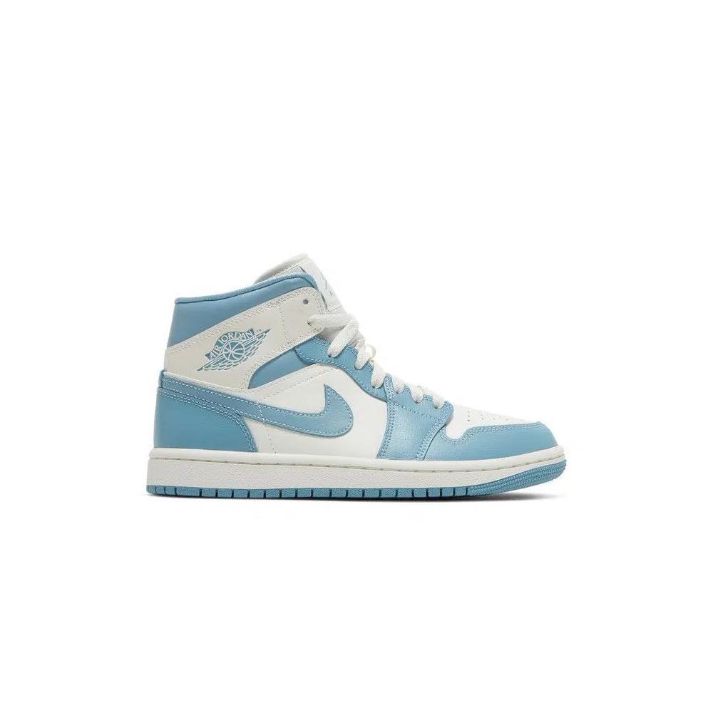 Кроссовки Wmns Air Jordan 1 Mid 'Юниверсити Блю' 1