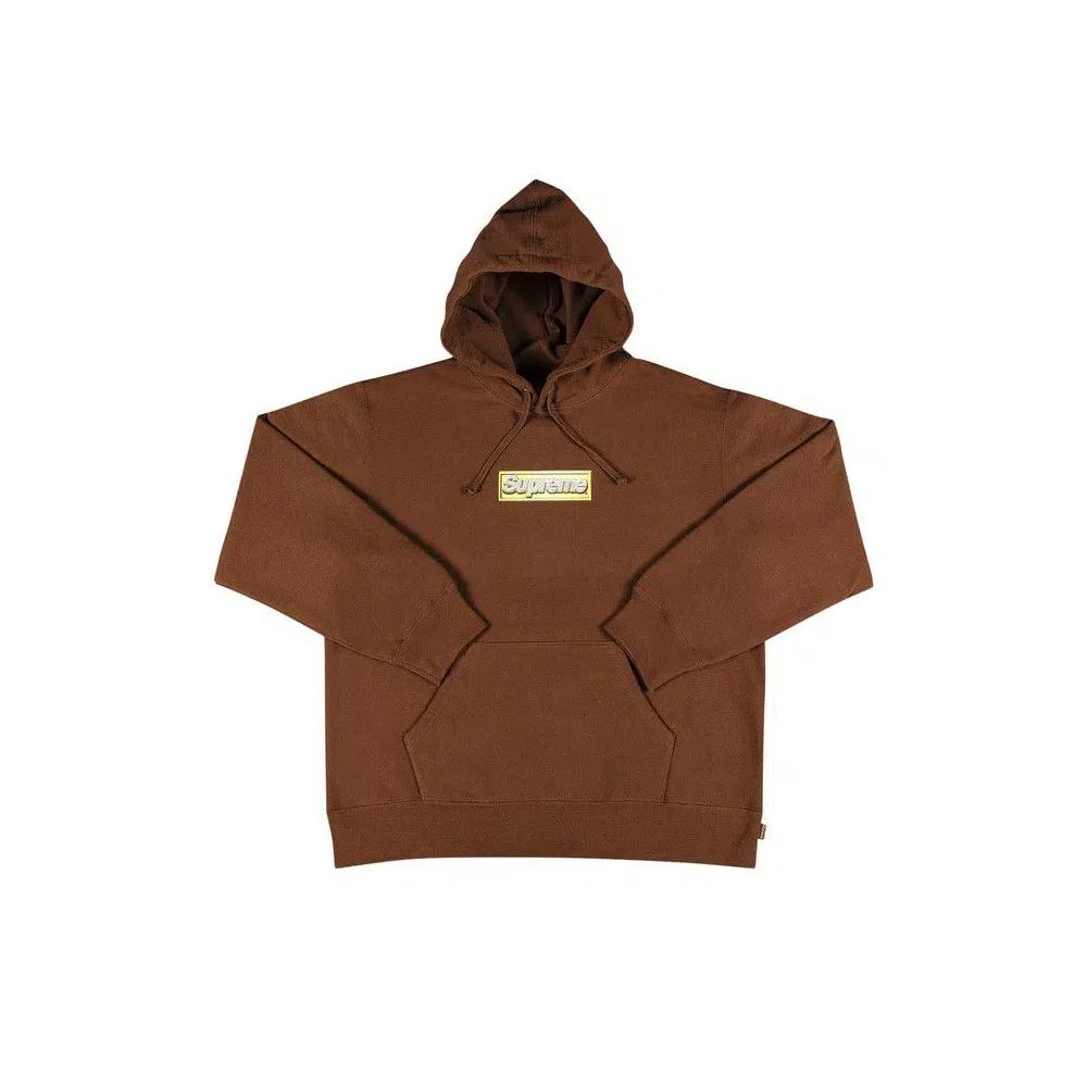 Худи Supreme Bling Box Logo Hooded Sweatshirt 'Dark Brown' 1