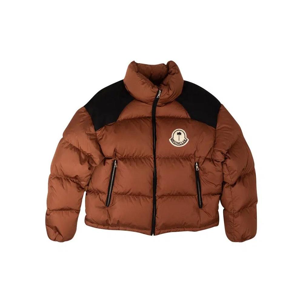 Пуховики Moncler Genius x Palm Angels Logo Patch Down Jacket 'Коричневый' 1